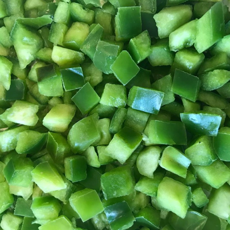 Scubefarms Green Capsicum - Diced Price per 100 Grams